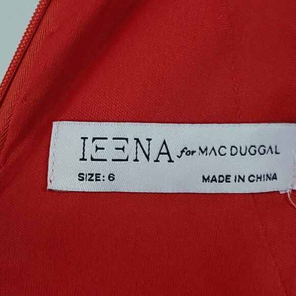 New MAC DUGGAL 55281 Red Chiffon Ruffle Tiered A Line Gown Women's (6) $398 - Picture 11 of 15